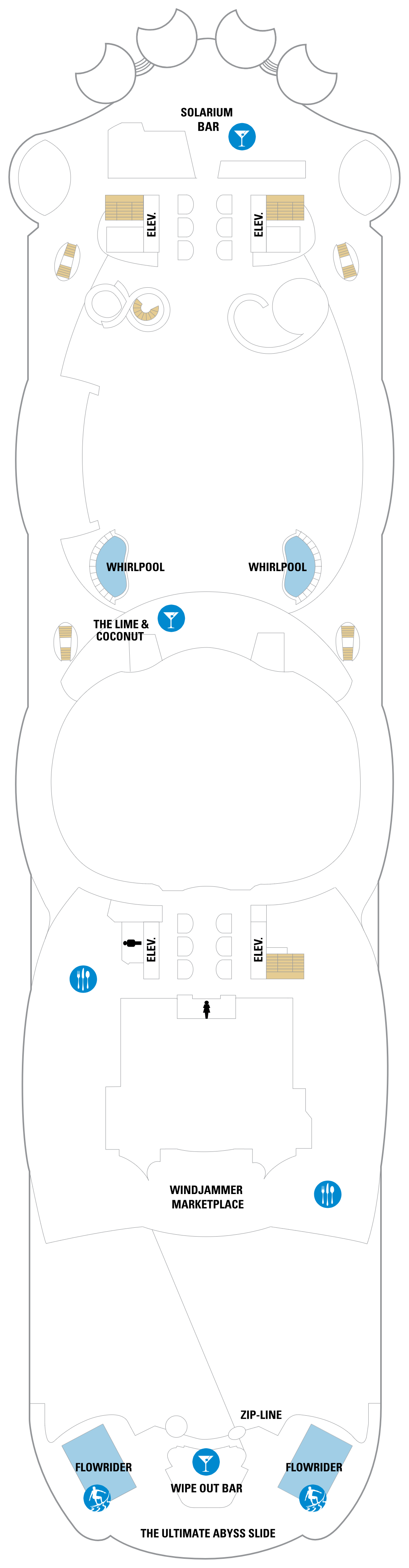 Cabins in Deck 16