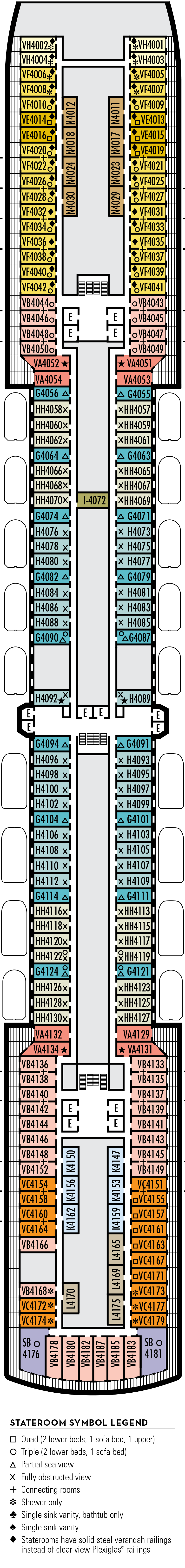 Eurodam Deck Plans Cruise