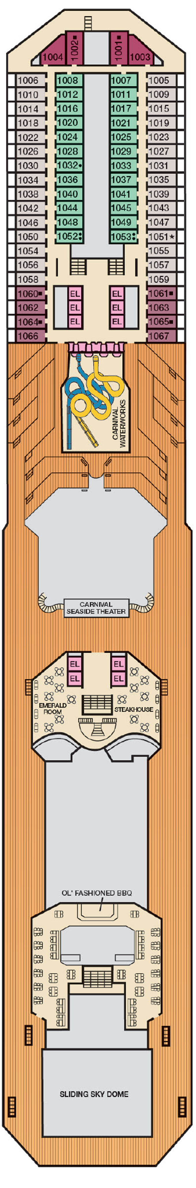 Deck Plans - Carnival Glory - Planet Cruise