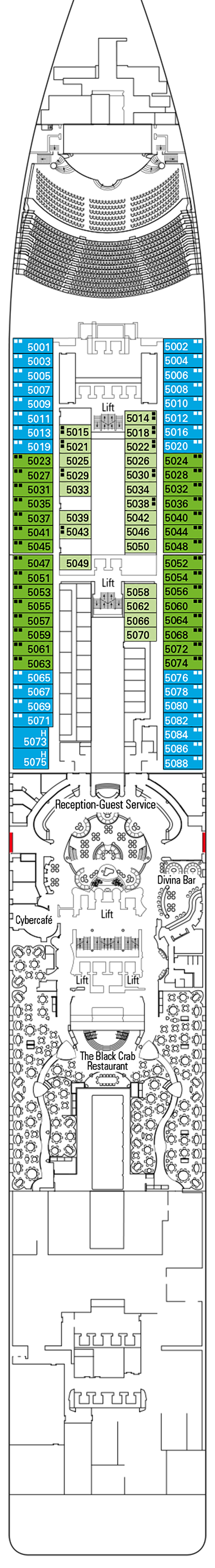 Deck Plan for MSC Divina Iglu Cruise