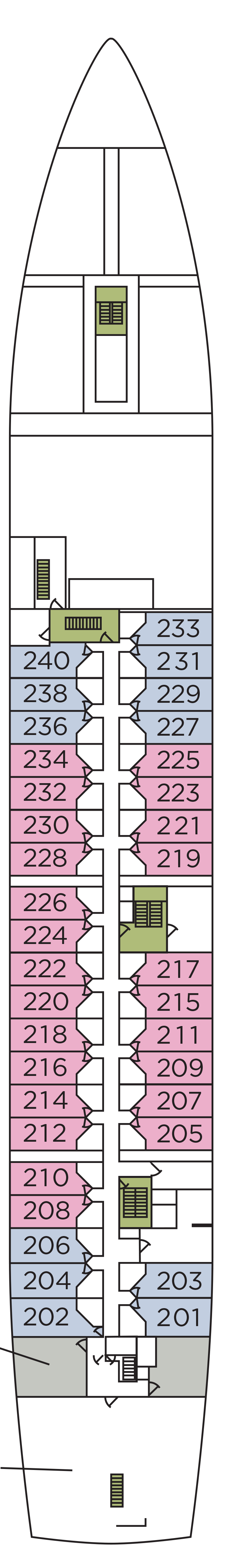 Cabins in Deck 2