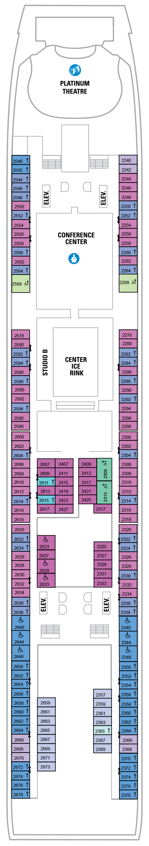 Deck Plan for Liberty of the Seas | Iglu Cruise