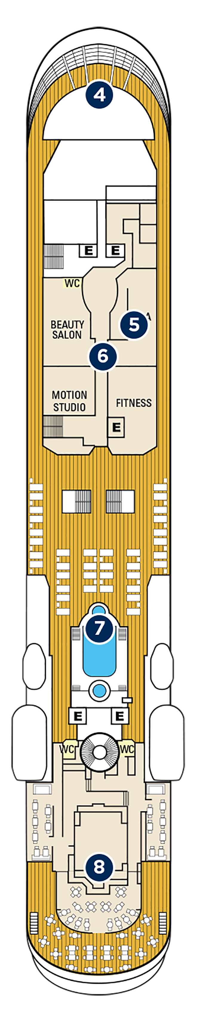 Cabins in Deck 7