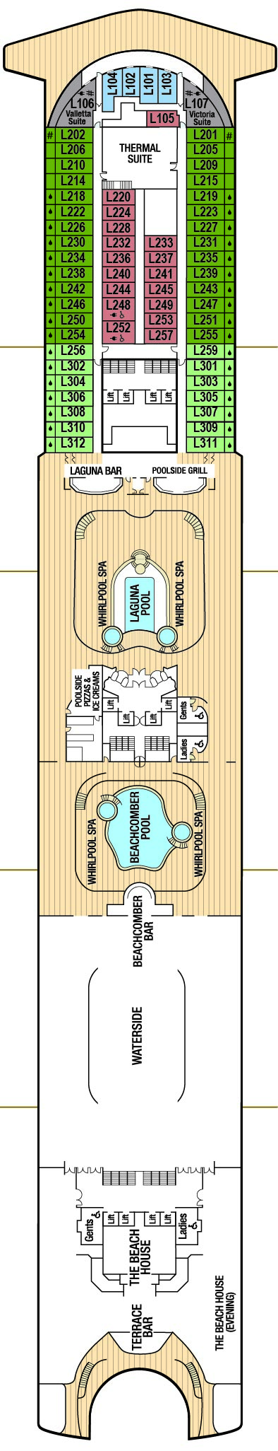 Cabins in Deck