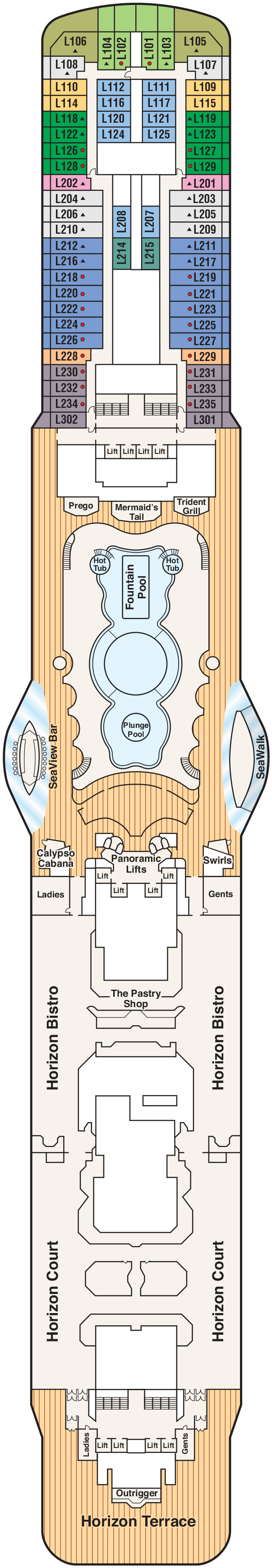 Deck Plans- Royal Princess - Planet Cruise