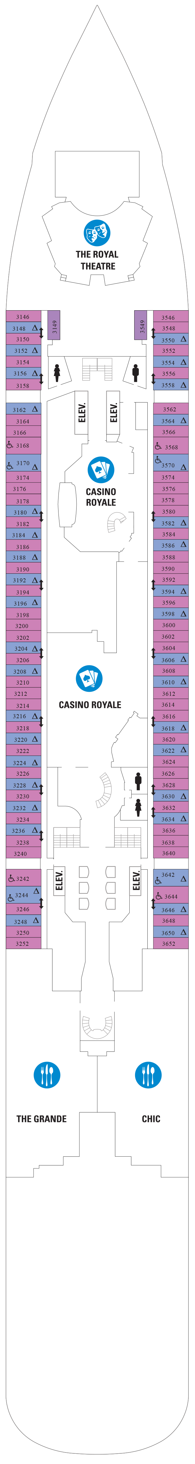 Deck Plan for Quantum of the Seas | Iglu Cruise