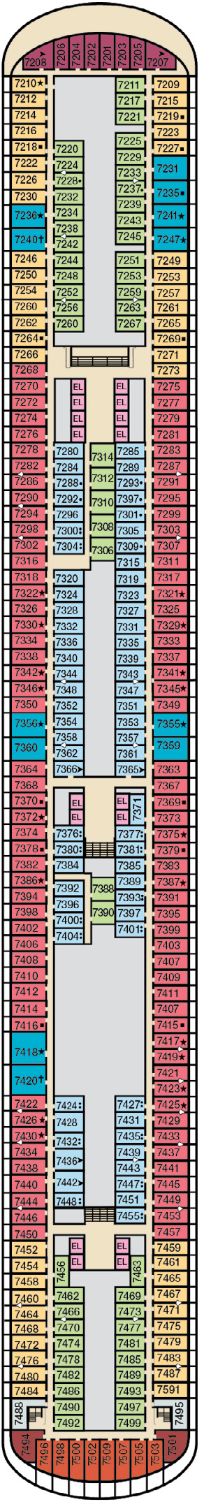 Carnival Venezia – Deck Plans - Planet Cruise