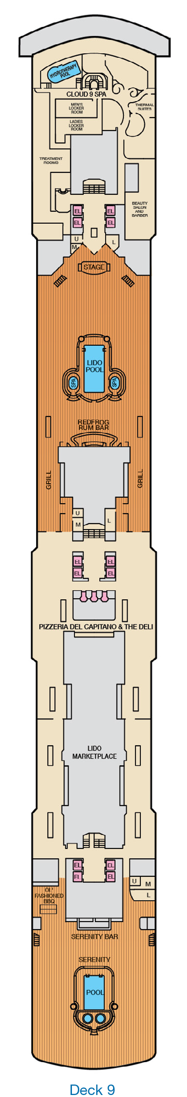 cruise ship layout carnival