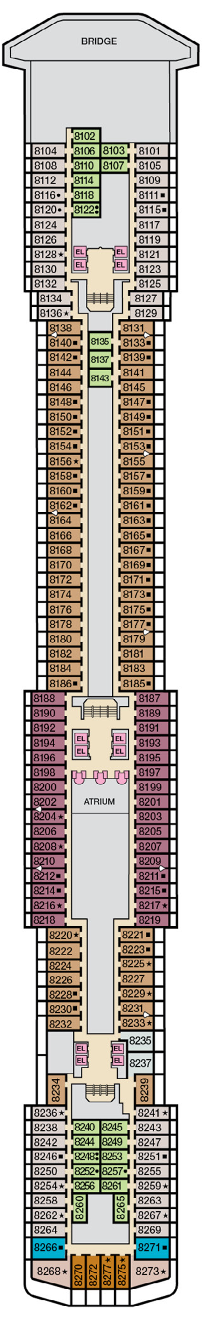 Cabins in Deck