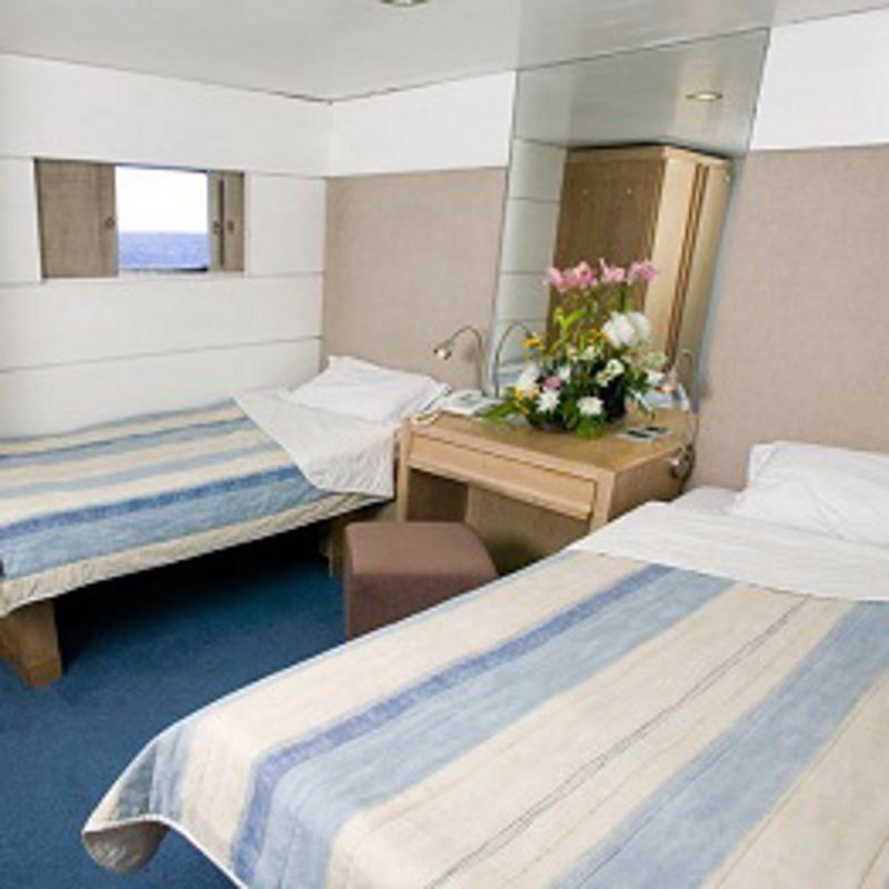 Premium inside cabin on the Aegean Odyssey