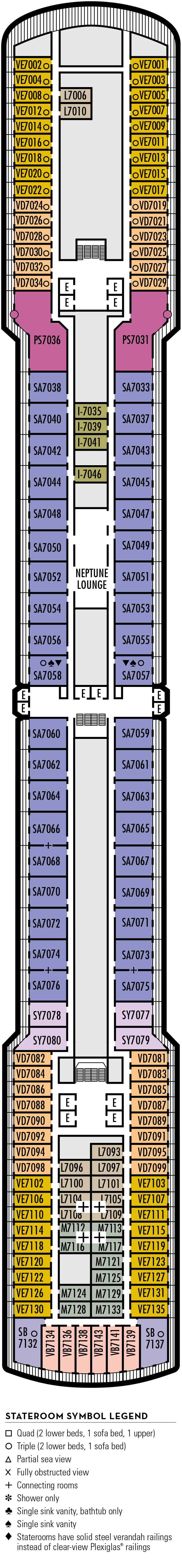 Eurodam – Deck Plans - Planet Cruise