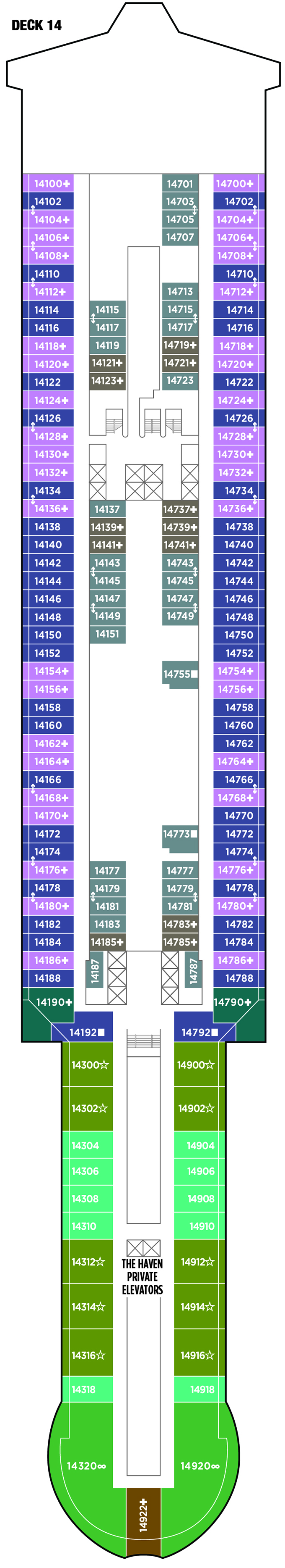 Norwegian Prima – Deck Plans - Planet Cruise