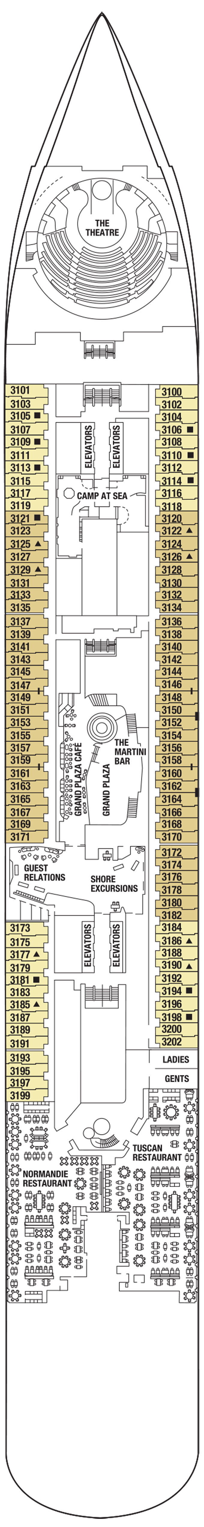 Deck Plan for Celebrity Edge Iglu Cruise