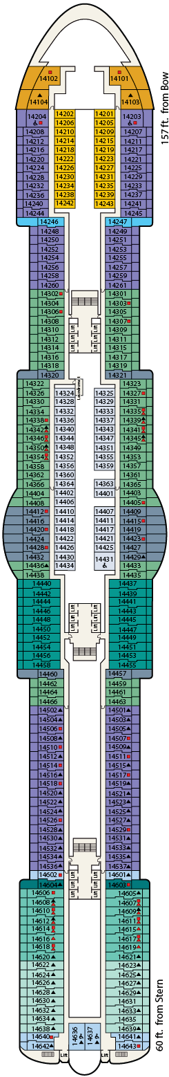 Cabins in Deck 14