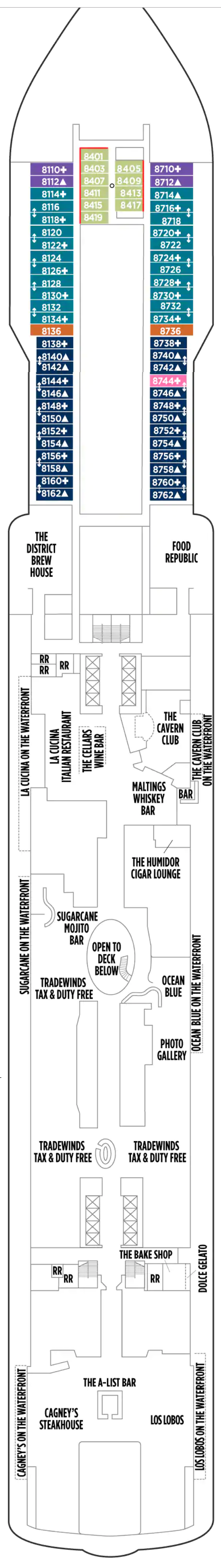 Deck Plans - Norwegian Bliss - Planet Cruise