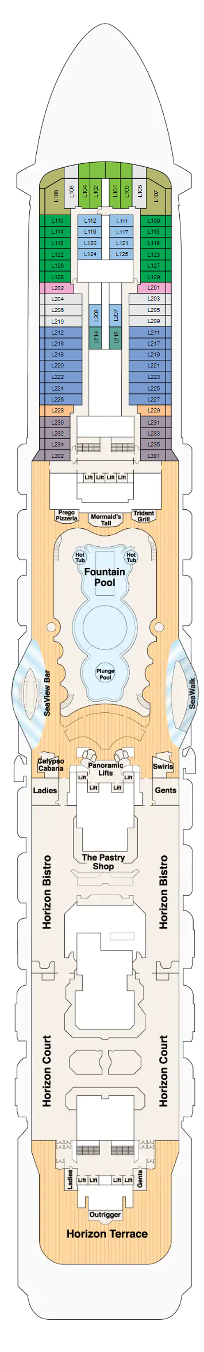 Cabins in Deck