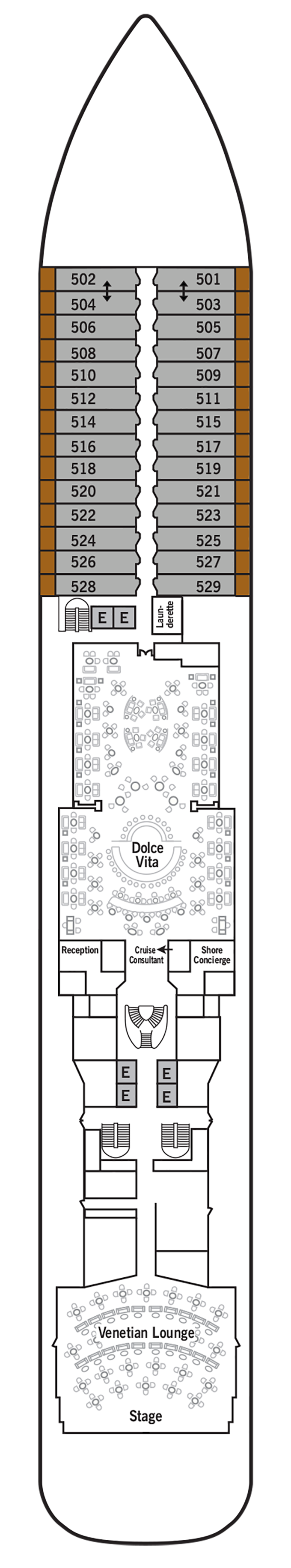 Cabins in Deck 5