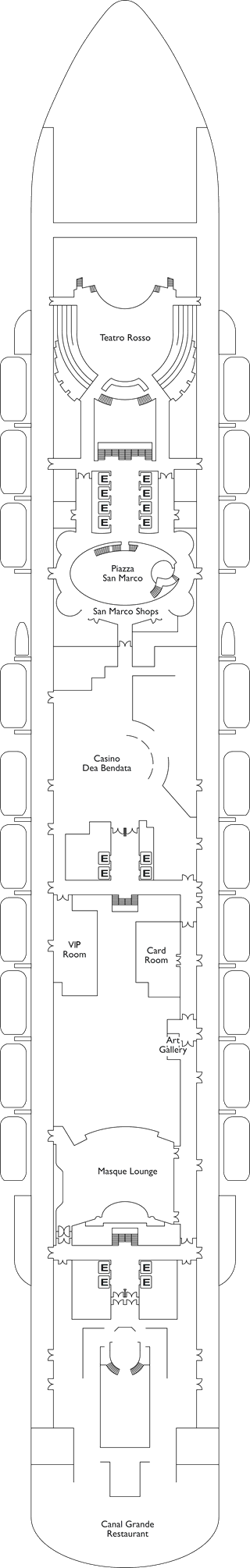 Cabins in Deck 4