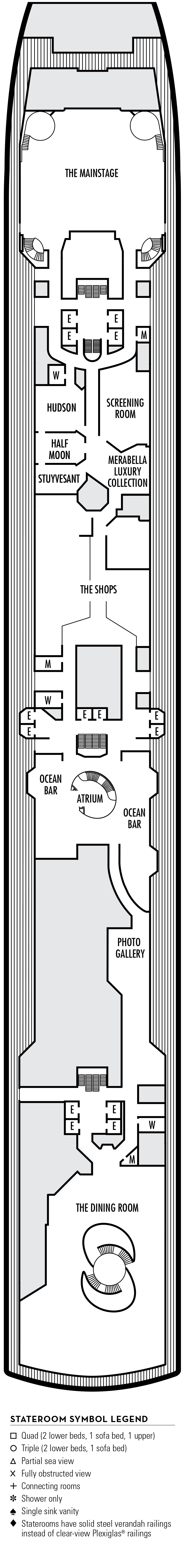 Cabins in Deck 