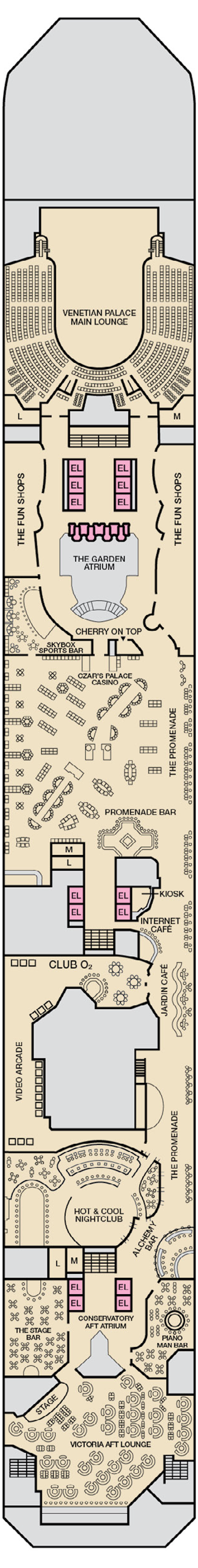 Cabins in Deck 
