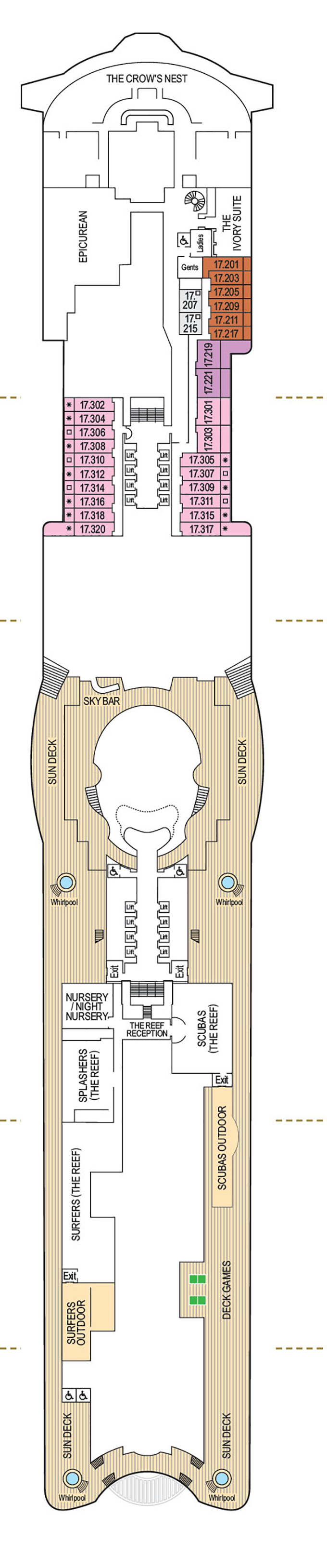 Deck Plan for Arvia | Iglu Cruise