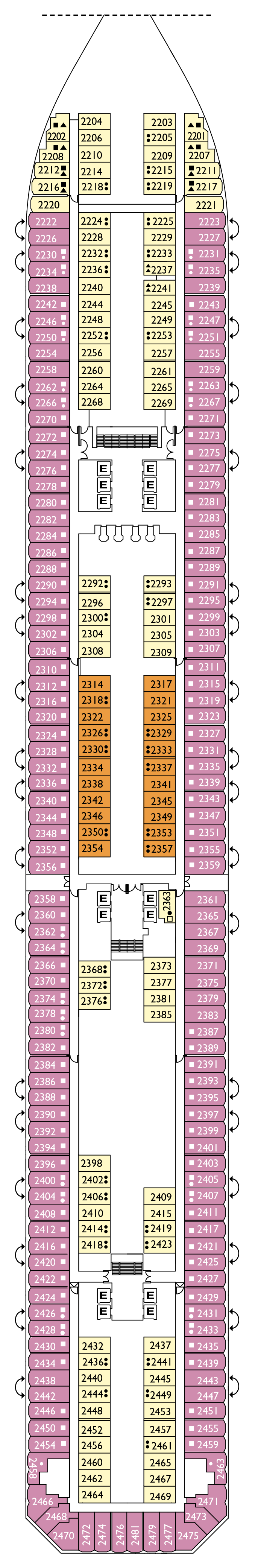 Cabins in Deck
