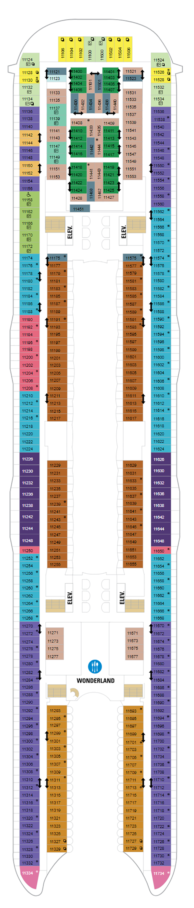 Wonder of the Seas – Deck Plans - Planet Cruise