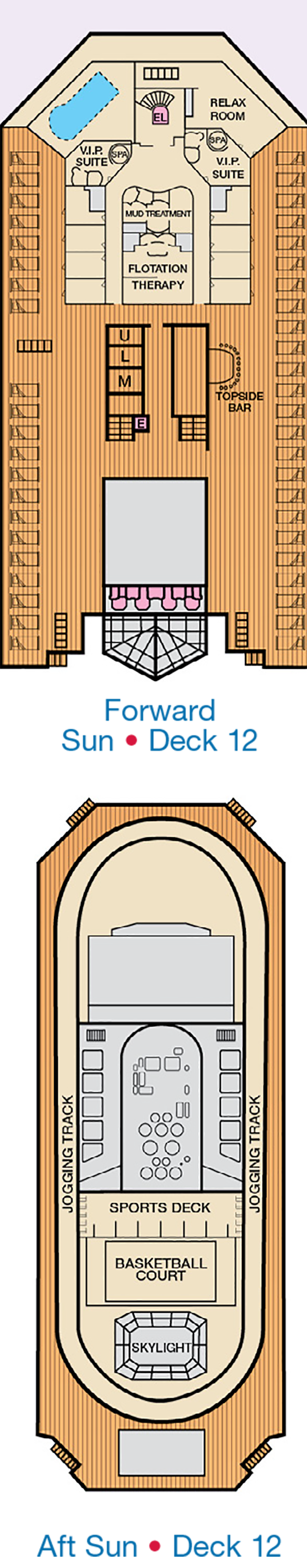 Cabins in Deck 