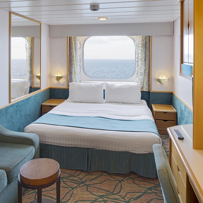 Cruise ship ocean view stateroom
