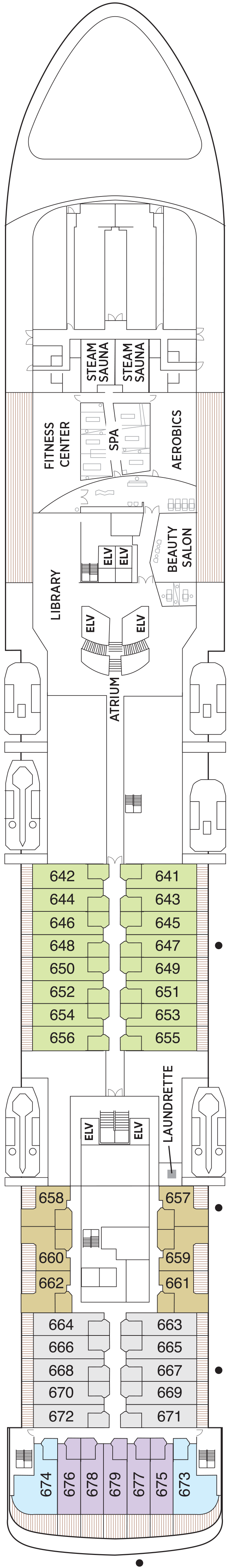 Deck Plan for Regent Seven Seas Voyager | Iglu Cruise