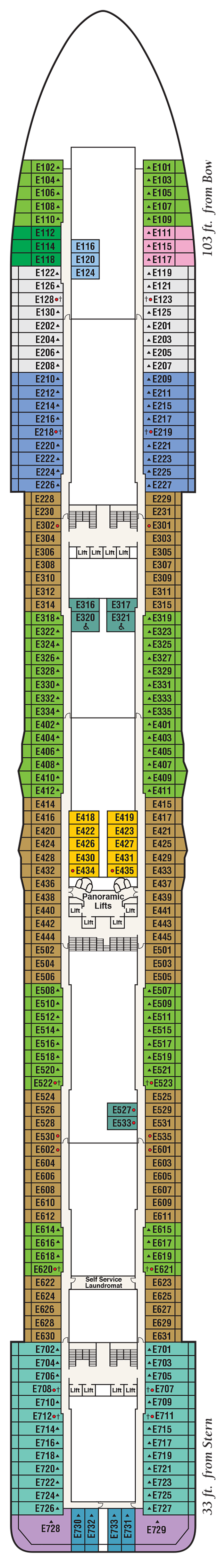 discovery princess cruise ship map