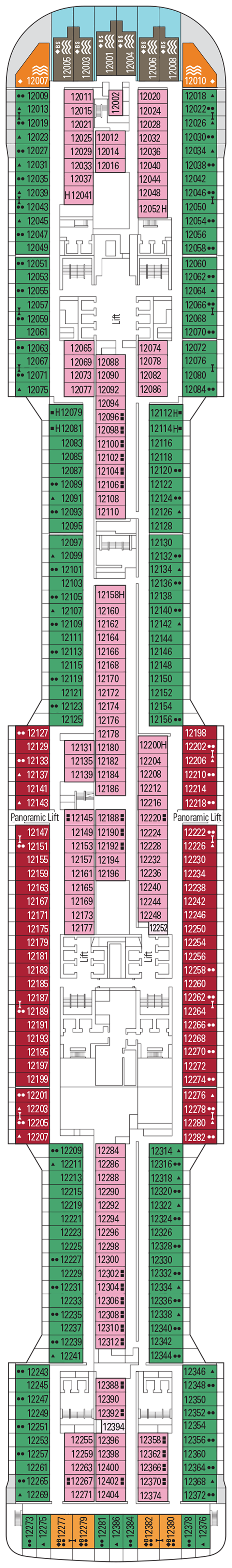 msc cruise virtuosa deck plan