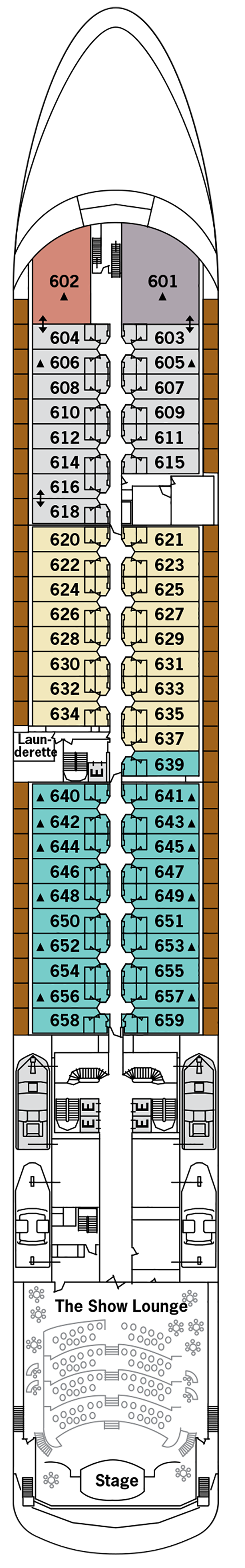 Silver Whisper - Deck Plans - Planet Cruise