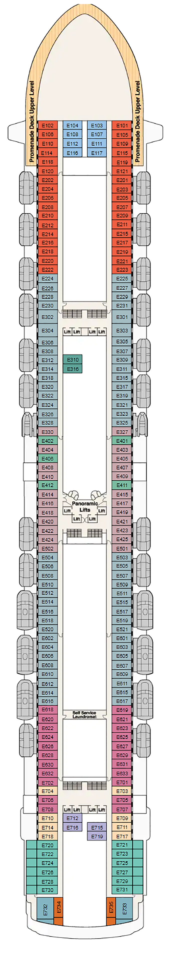 Cabins in Deck