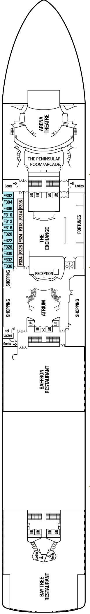 Deck Plans P O Ventura Planet Cruise