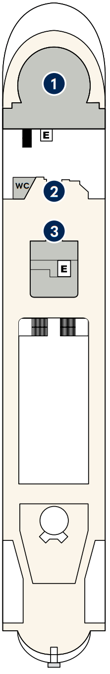 Cabins in Deck 8