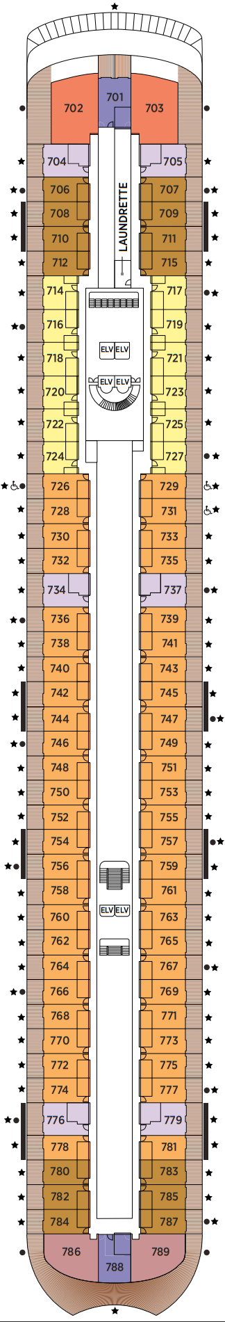 Cabins in Deck 7
