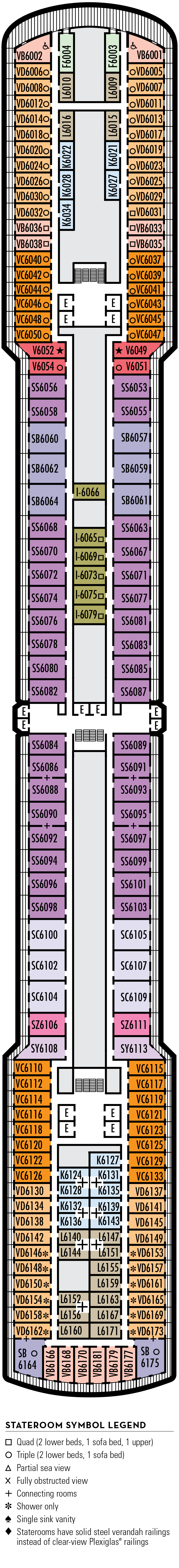 Cabins in Deck 