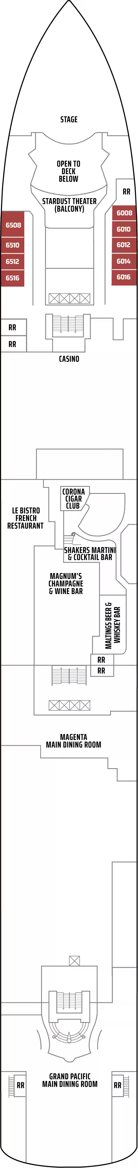 Cabins in Deck 6