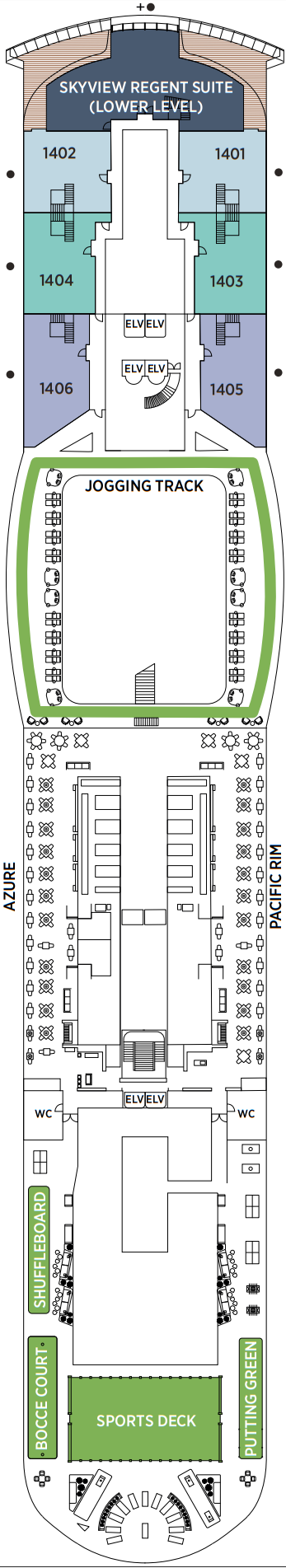 Cabins in Deck 14