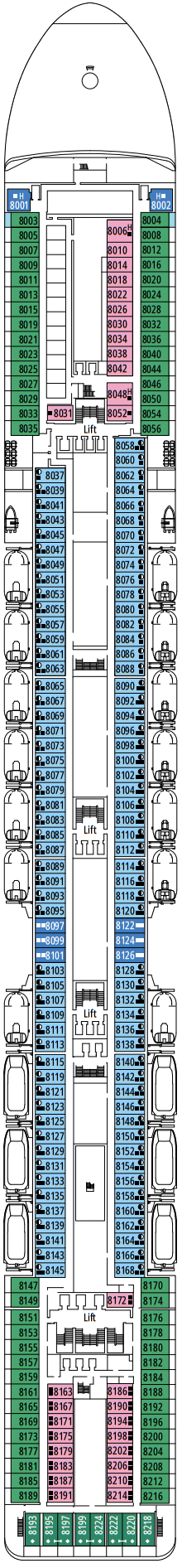Cabins in Cubierta 8