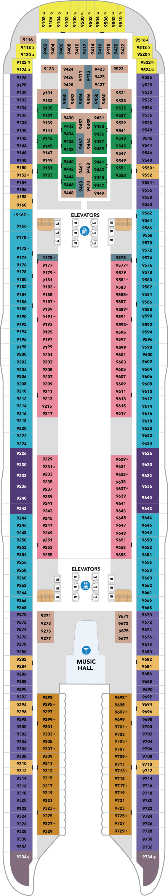 Utopia of the Seas – Deck Plans - Planet Cruise