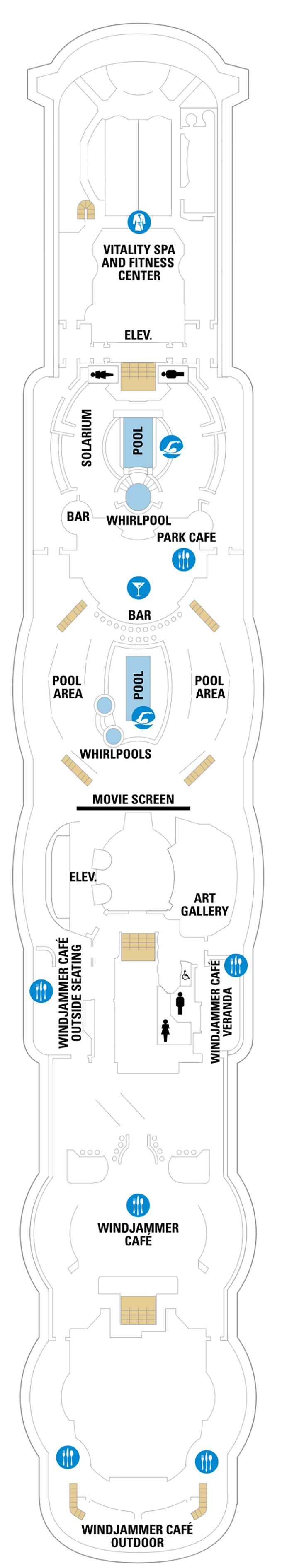 Cabins in Deck 11