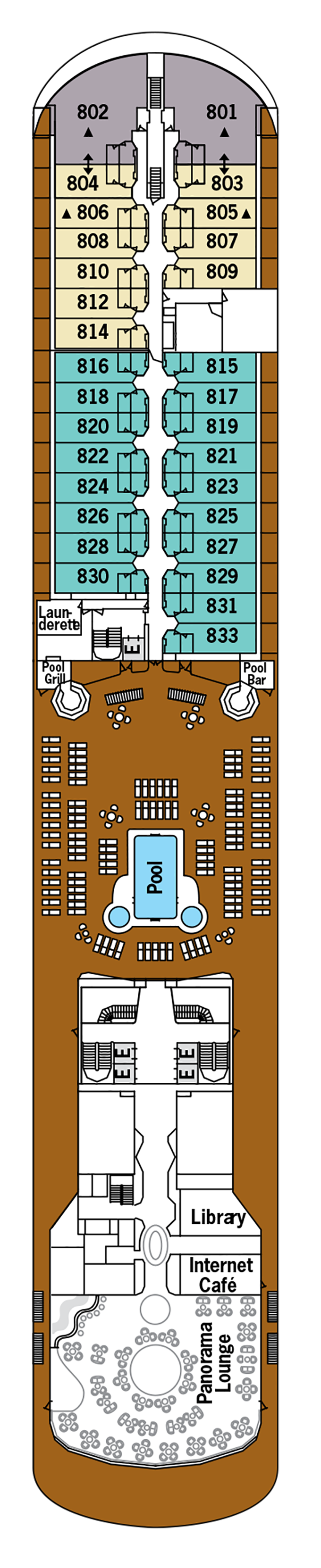 Silver Whisper - Deck Plans - Planet Cruise