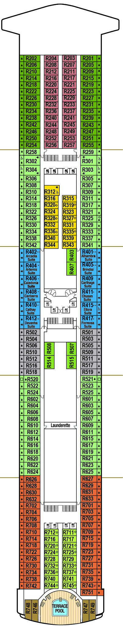 Cabins in Deck