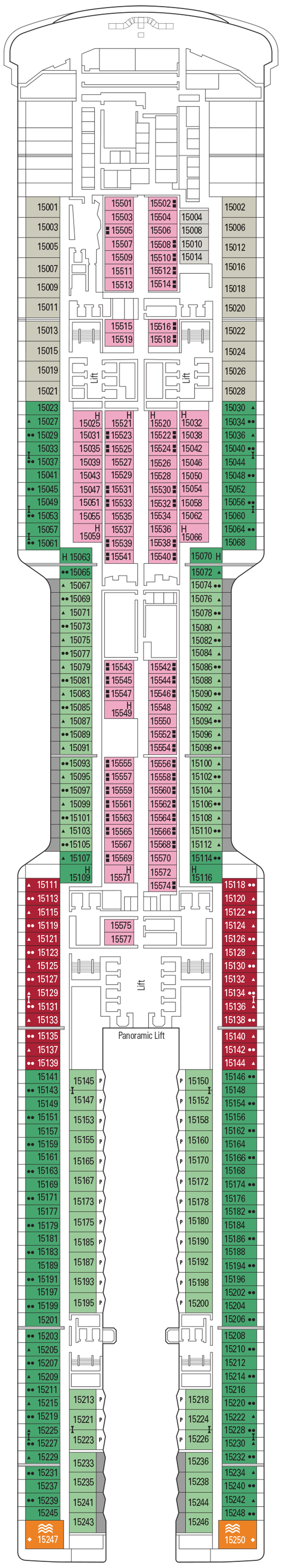 Cabins in Cubierta 15