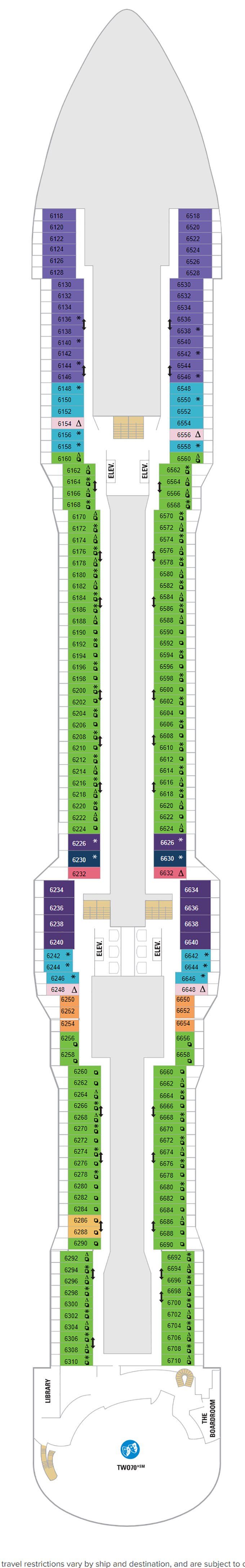 Odyssey Of The Seas – Deck Plans - Planet Cruise