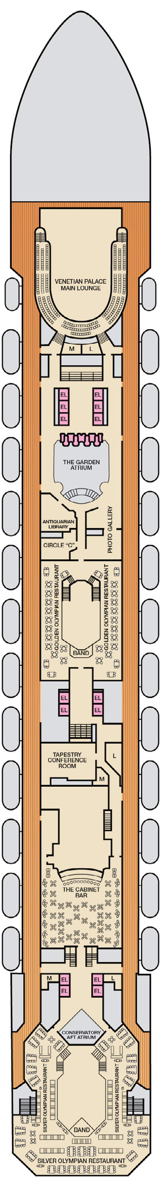 Cabins in Deck 