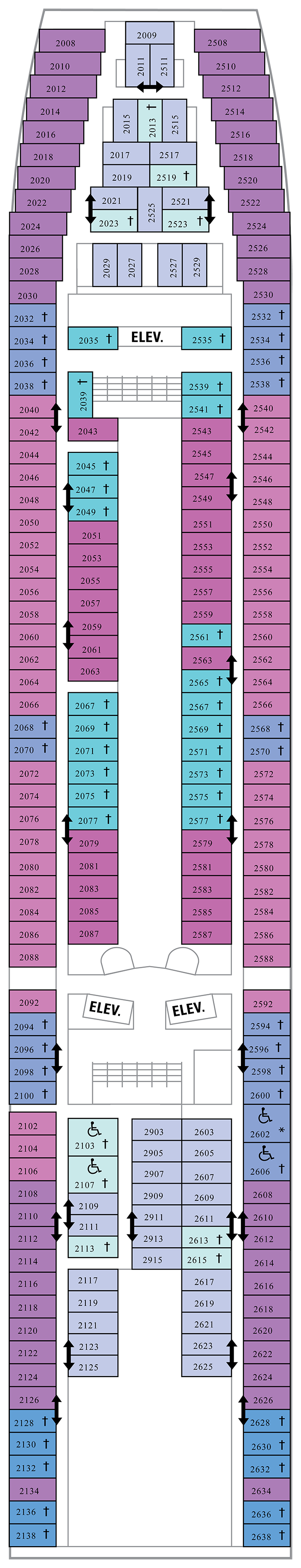 Deck Plan for Grandeur of the Seas | Iglu Cruise