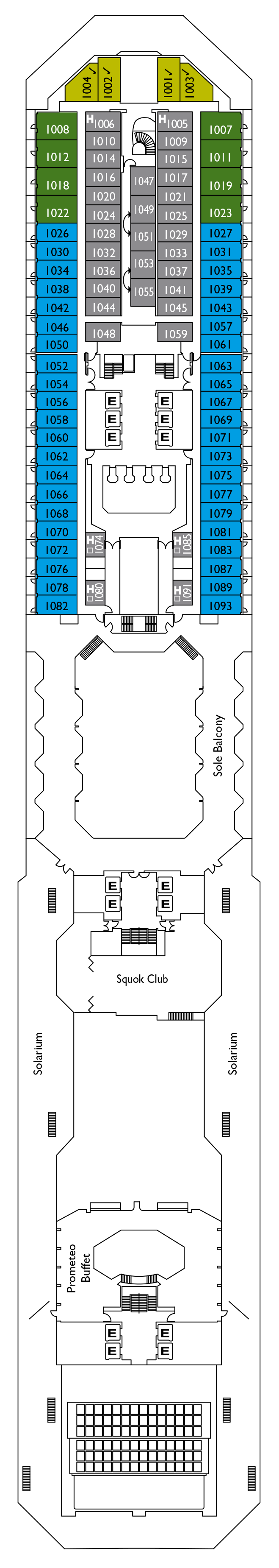 Cabins in Deck